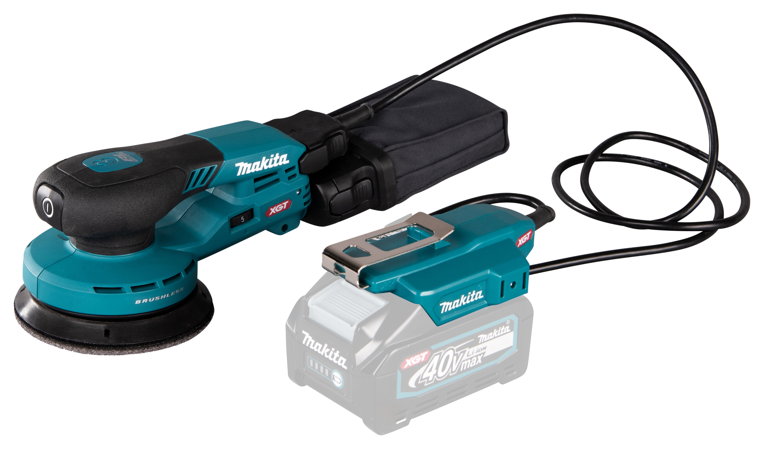 Makita BO003CGZ Aku Excen.Brúska 125 Mm 40 V Max XGT