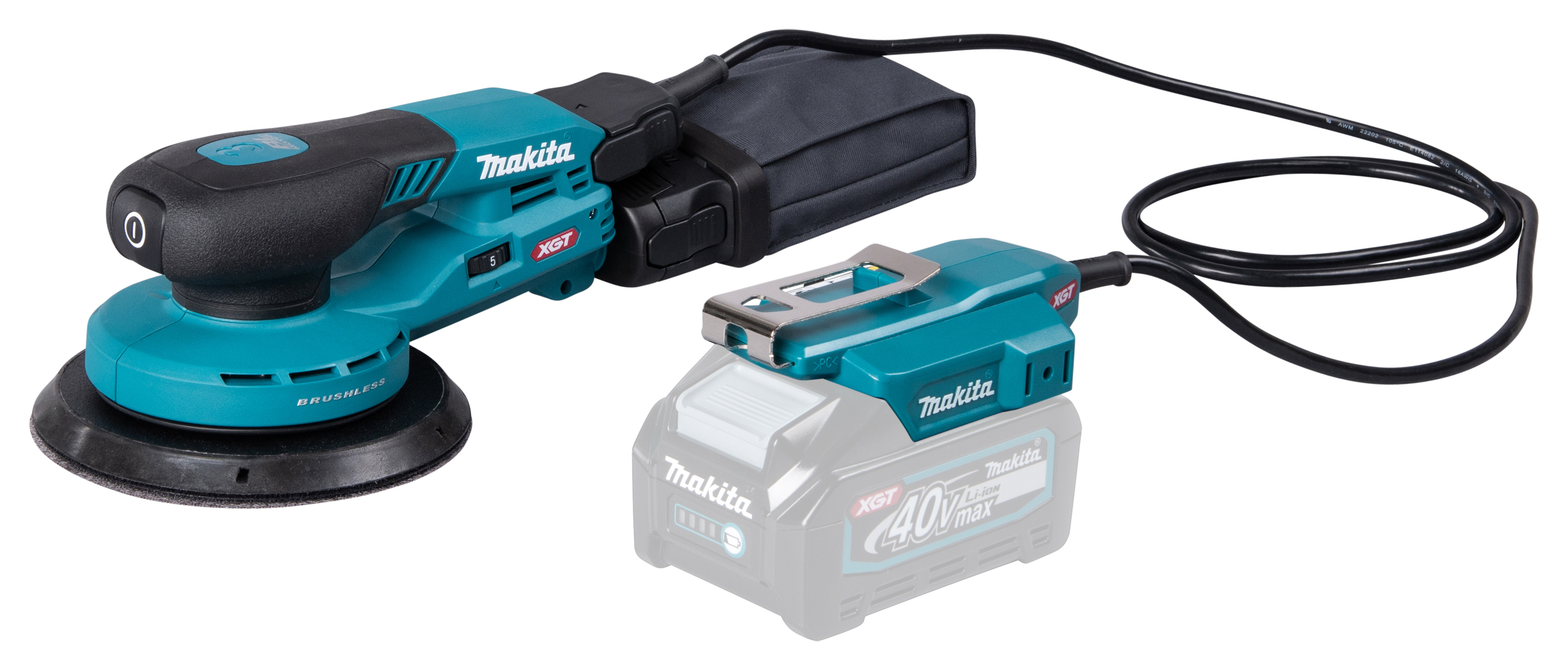 Makita BO004CGZ Aku Excen.Brúska 150 Mm 40 V Max XGT