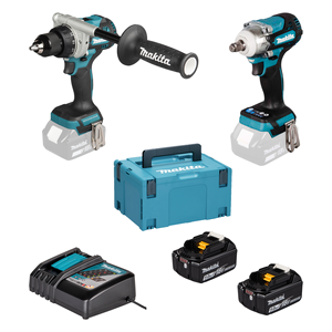 18V LXT Li-Ion BL készlet DDF492Z+DTW300Z+2x5,0 Ah MP3