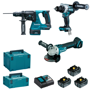 Ensemble de 3 machines 18 V Li-Ion