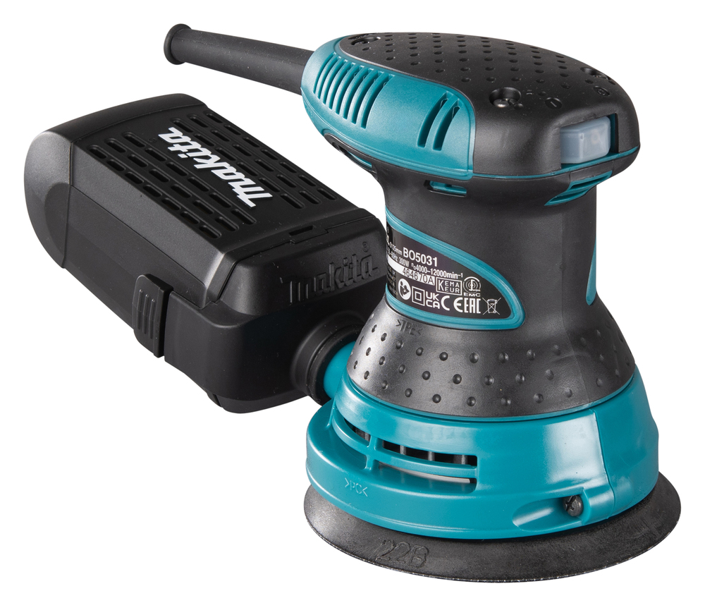 thumbnail image 2 of Makita BO5031 Variable Speed Random Orbit Sander 123mm (4-7/8″) 300W... 2 of 9