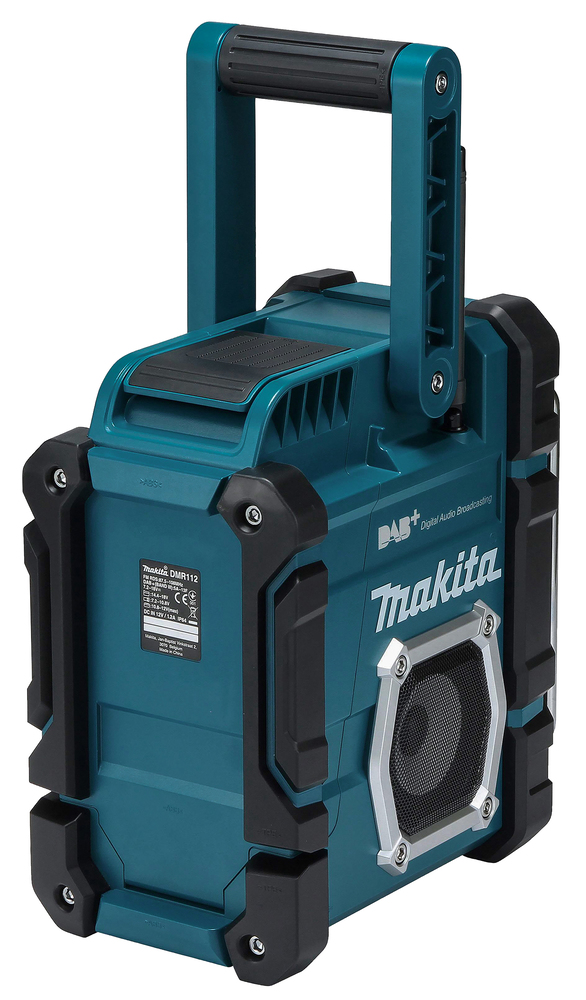 Makita Akku-Baustellenradio DMR112 Radio FM, DAB Plus, Bluetooth, ohne Akku  und Ladegerät, BL1815, 18,0 Volt, Makita, Akku für Werkzeuge, Akkus