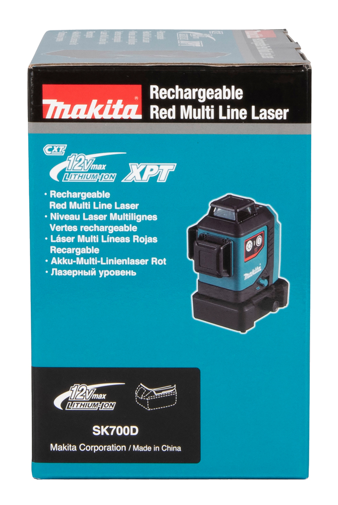 Nivel a Laser 360 graus a Bateria 12V CXT Makita Vermelho SK700D