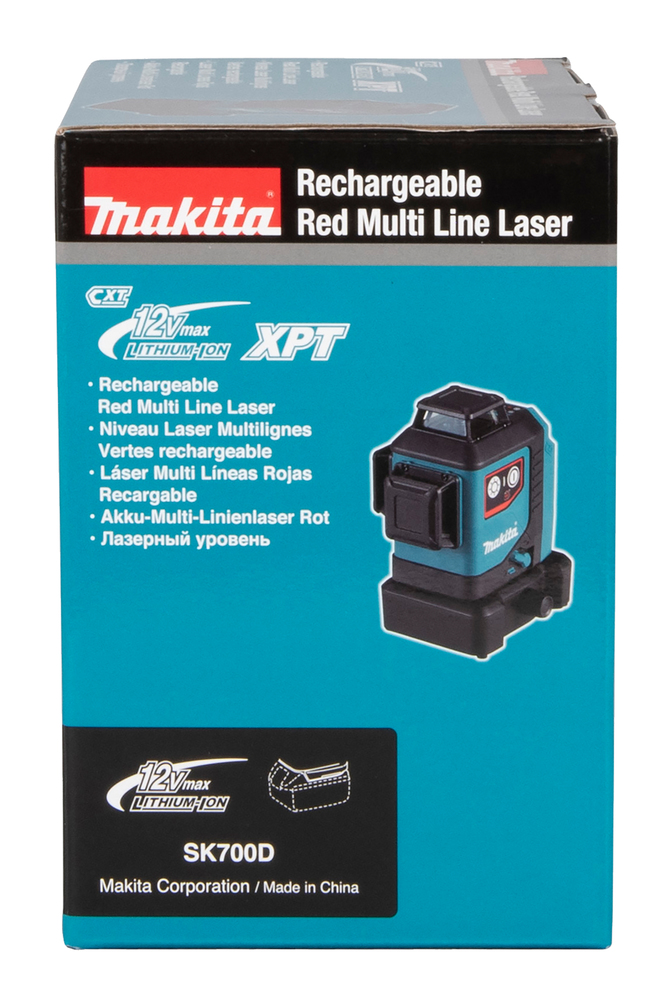 SK700D Makita NIVEL Láser 12V CXT 3 Líneas Rojo