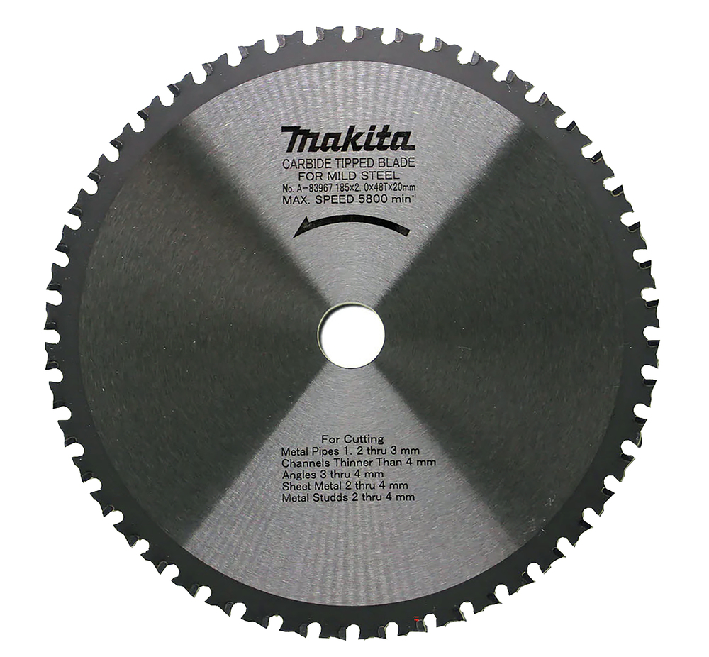 A-83967 - Circular Saw Blade, Specialized T.C.T. 185 x 20 mm, 48 T, Metal