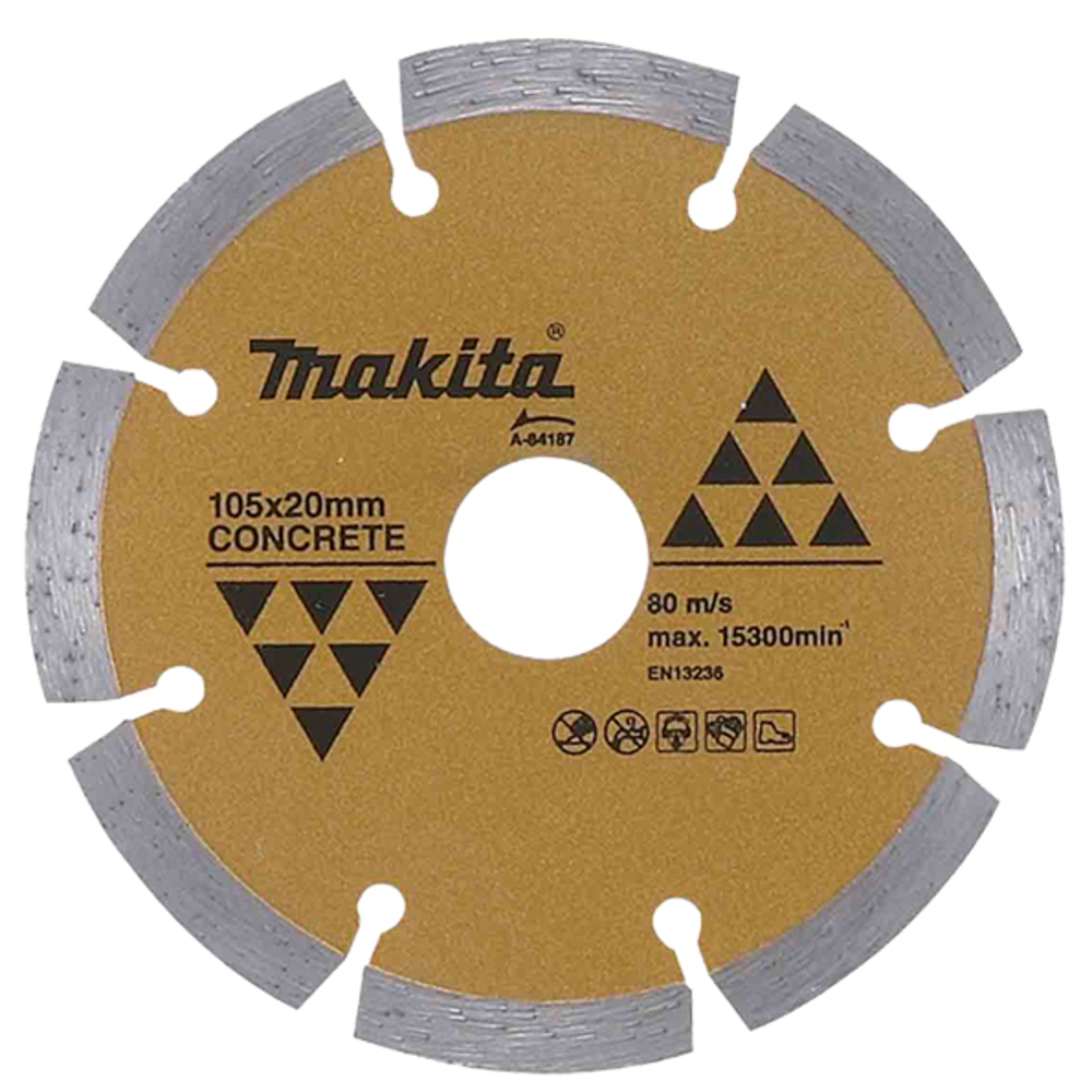 A-84187 - Diamond Blade Turbo 105 x 1.8 x 20 mm, Dry, Concrete