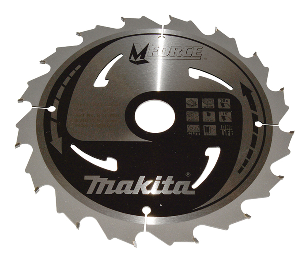 B-31980 - Circular Saw Blade, M-Force T.C.T, 210 x 30 mm, 16 T