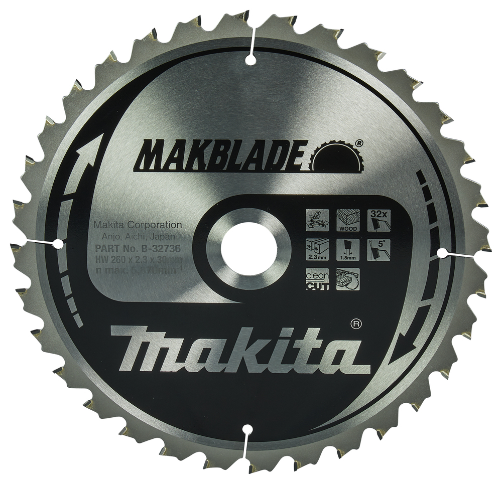 Makita MakBlade Plus 260mm 1pièce(s) Lame De Scie Circulaire 26 Cm, 3