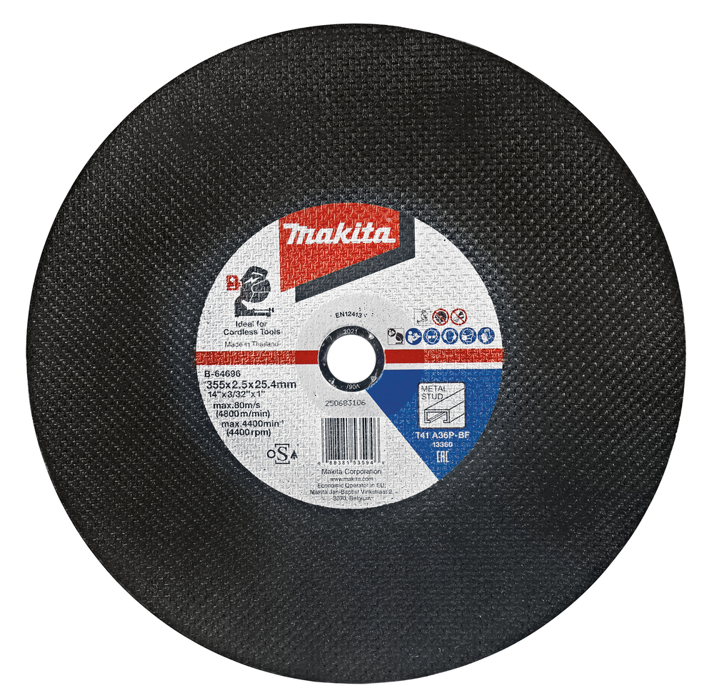 B 64696 5 Katkaisulaikka Metalli 355 X 2 5 X 25 4 Mm A36P 5 Kpl
