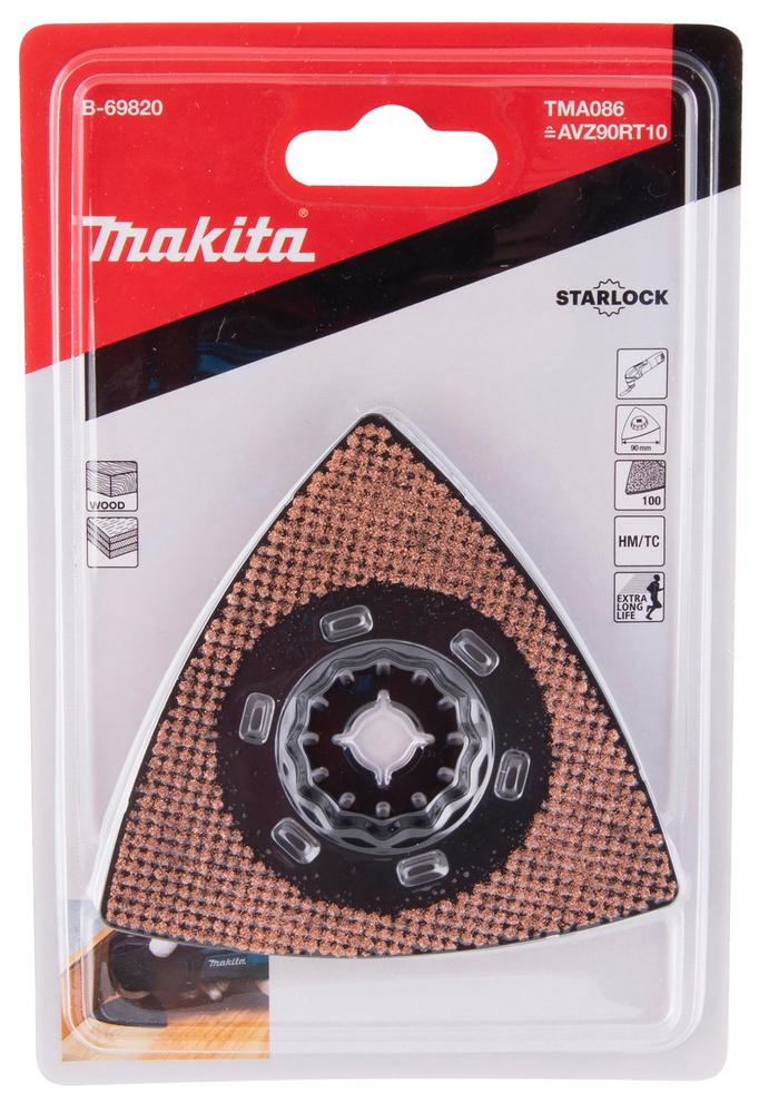Noir Makita B-67496 B-67496-Set de cuchillas Multitool starlock 
