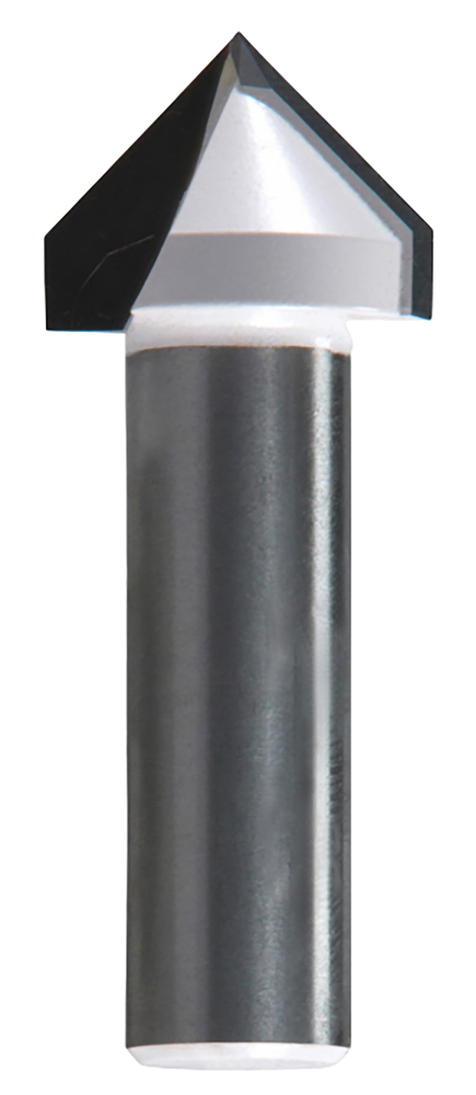 Fresa A V 60° Per Legno, 16 Mm Di Diametro, Gambo 6 Mm - Punta In Carburo Per Router, Ideale Per Scanalature