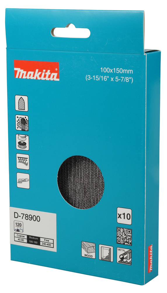 D 78900 Hiomaverkko 100x150 Mm K120 10 Kpl