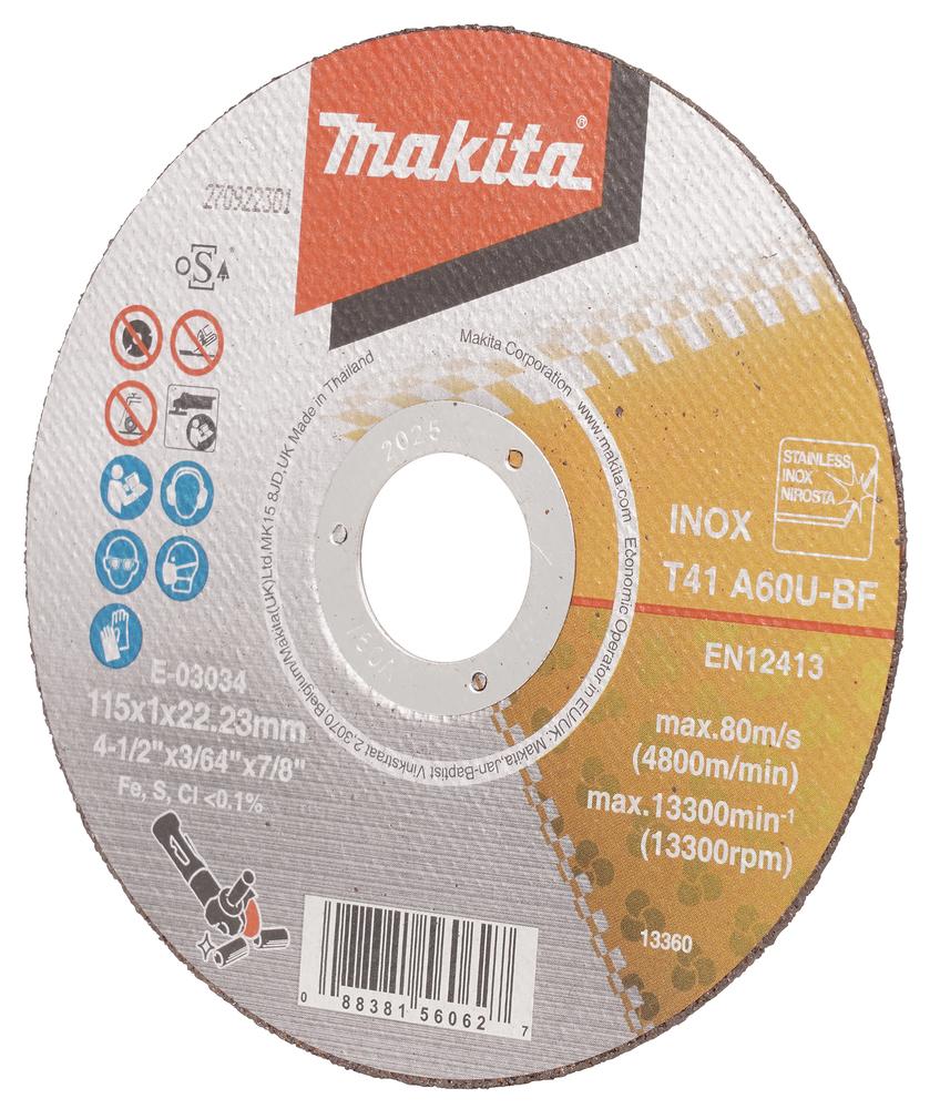 E-03034-12 - Thin Cut-OffWheel 115x1.0x22.23mm