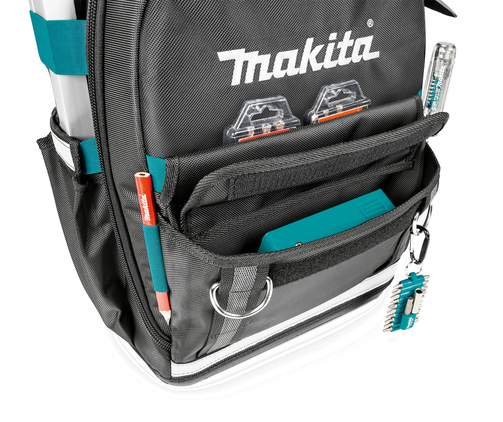 Makita E-15481 Backpack Tool Organiser 22.3L - Holds Up To 50 Tools