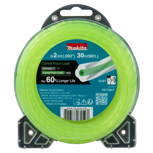 Filo Four-Leaf Nylon ricoperto 2.0mm verde