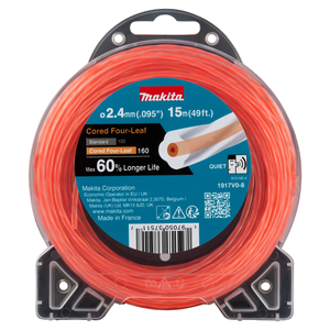 Filo in nylon Four-Leaf ricoperto 2.4mm arancione