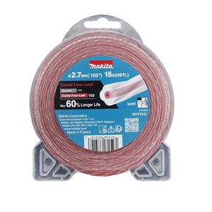 Filo in nylon Four-Leaf ricoperto 2.7mm rosso