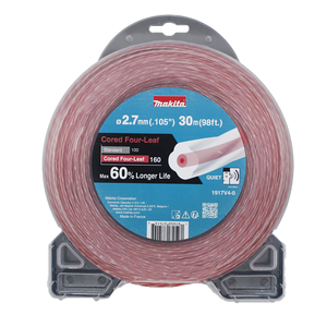 Filo in nylon Four-Leaf ricoperto 2.7mm rosso