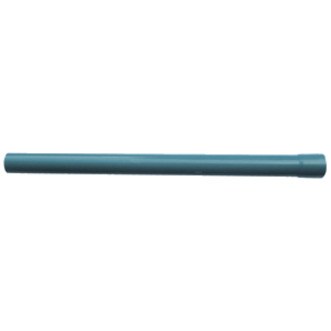 Tubo recto de plástico 28 x 465 mm, azul
