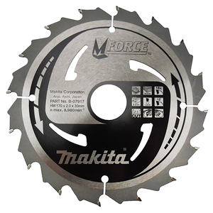 B-07917 - Circular saw blade, M-Force T.C.T, 170 x 30 mm, 16 T