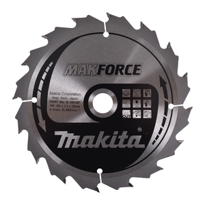 B-08187 - Circular saw blade, Makforce T.C.T, 180 x 20 mm, 16 T