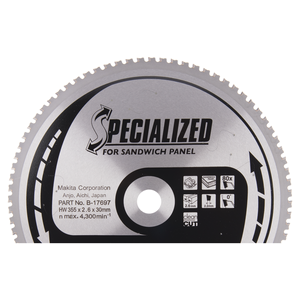 Circular saw blade, Specialized T.C.T, 355 x 30 mm, 80 T
