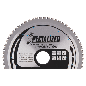 Circular saw blade, Specialized T.C.T, 185 x 30 mm, 64 T