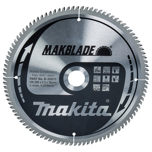 Disco sierra circular , Makblade T.C.T, 260 x 30 mm, 100 D 