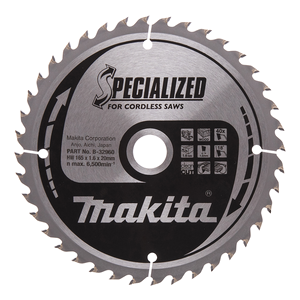 Circular Saw Blade, Specialized, TCT, 165x20mm, 40T
