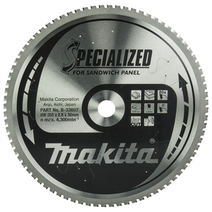 Sirkelsagblad Specialized T.C.T., 355 x 30 mm, 80 T