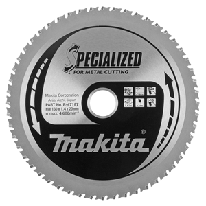 Circular saw blade, Specialized T.C.T, 150 x 20 mm, 52 T