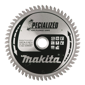Circular saw blade, Specialized T.C.T, 165 x 20 mm, 56 T