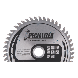 Circular saw blade, Specialized T.C.T, 165 x 20 mm, 48 T