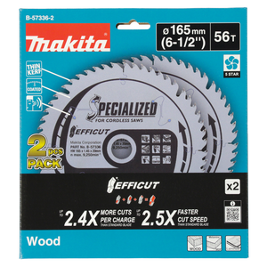 Lama Efficut T.C.T., 165x20mm, 56T