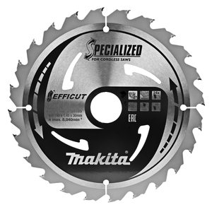 Disco sierra circular , Efficut T.C.T, 190 x 30 mm, 24 D 