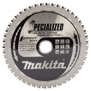 Пильный диск по металлу EFFICUT, 150 x 20 x 0.95 x 48T