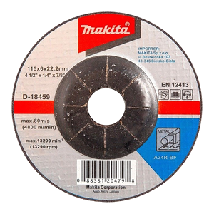 Makita Discos de desbarbe METAL 115x6,0x22,23mm A24R · D-18459-20