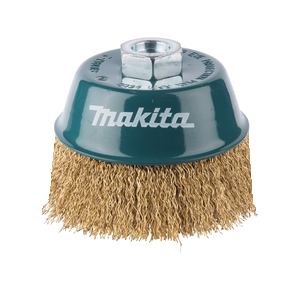 Makita Grata cónica ondulada de acero latonado 100 mm, 0,5 mm, M14 · D-39805