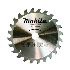 Makita Disco sierra circular , Standard T.C.T, 165 x 20 mm 24 D · D-52560