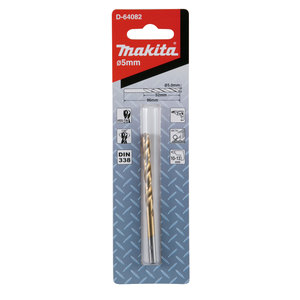 Makita Broca de metal HSS-TiN Economy, 5,0 x 52 / 86 mm · D-64082