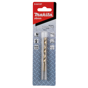 Punte per metallo HSS-TiN - 6x93mm