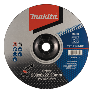Makita Discos de debarbe METAL 230x6,0x22,23mm · D-74522