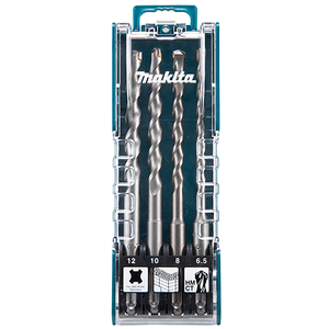 Makita Estuche brocas SDS-PLUS 6,5 mm, 8 mm, 10 mm, 12 mm x 160 mm · D-74728