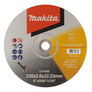 D-75568 - Thin Cut-off wheel, 230 x 22,23 x 2,0 mm, WA46R