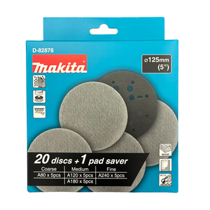 Lijas de malla 125 mm, 20 pcs