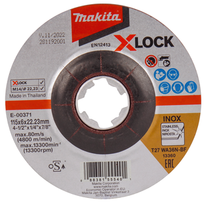 Disco de desbaste X-Lock, 115 x 6,0 mm