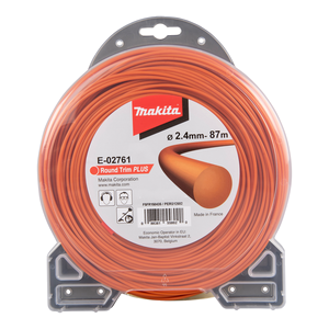 Makita Hilo de nylon Round trim, 2,4 mm x 87 m · E-02761