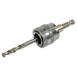 EZYCHANGE Lochsägen Adapter + HSS-G Zentrierbohrer