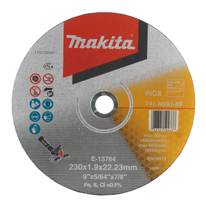 E-13764 - Cut-off wheel, 230 x 22,23 mm, A60U