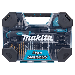 MACCESS-set met boren en schroefbits, 71 stuks